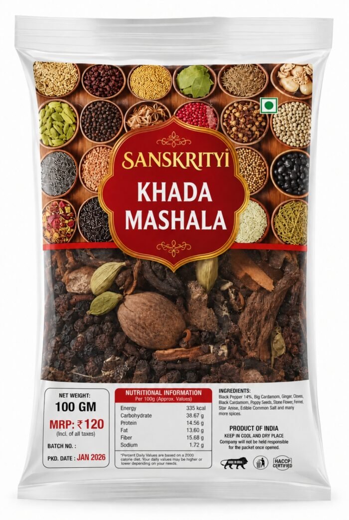 Sanskrityi SABUT KHADA MASHALA 100 GM - Image 2